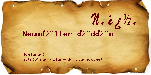 Neumüller Ádám névjegykártya